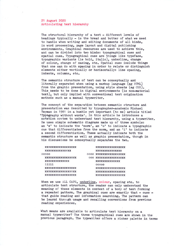 Image of a page of typewritten text