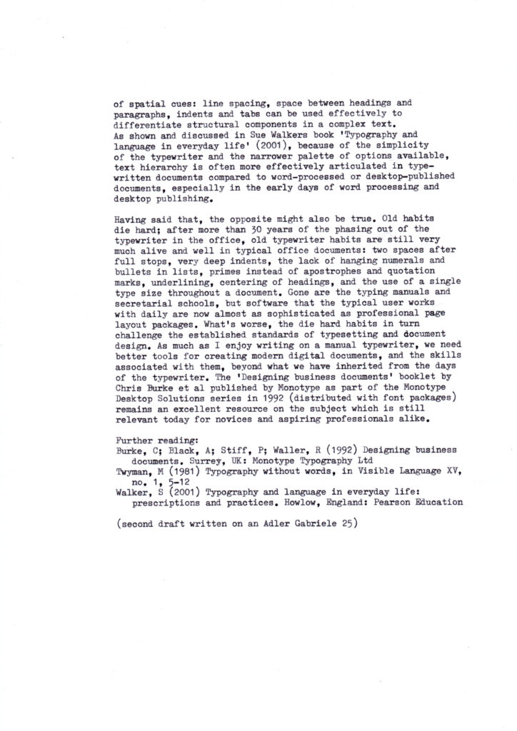 Image of a page of typewritten text